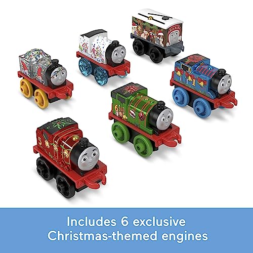 Thomas & Friends MINIS Advent Calendar 2023, Christmas Gift, 24 Miniature Toy Trains and Vehicles for Preschool Kids, HRF89