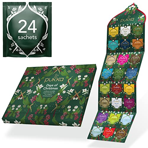 Pukka Herbs | Herbal Tea Advent Calendar | Organic Tea Gift | Eco-Friendly | 24 Sachets