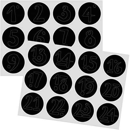 Christmas Advent Calendar 2022: Empty Advent Calendar to Fill Yourself – 24x Gift Bag, Sticker Paper, Gift Tags – Make Your Own Advent Calendar LIVAIA