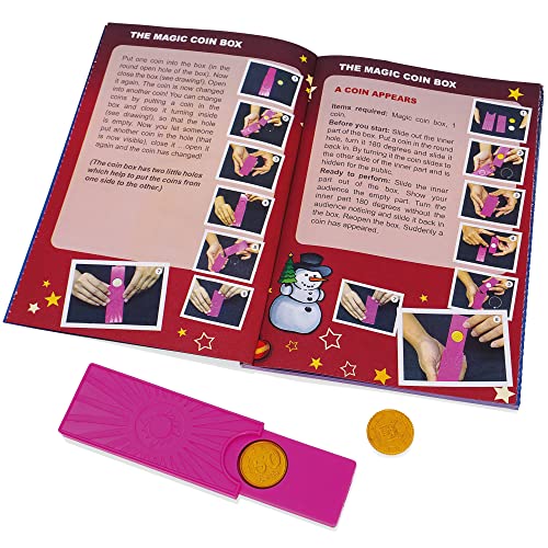 WOW Magic Advent Calendar 2022 - Includes 24 Kids Surprise Magic Tricks, Trick Storage Bag + Full Colour Instruction Guide Book - Childrens Christmas Advent Calendars For Boys or Girls
