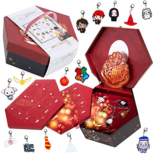 Harry Potter Advent Calendar 2023, Jewellery Advent Calendar with Charms, Harry Potter Gifts for Girls (Jewellery Box)