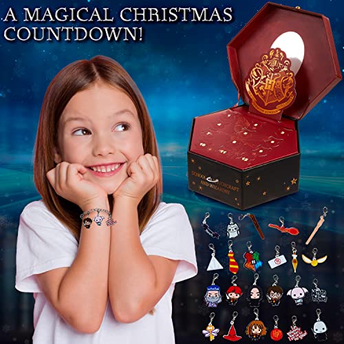 Harry Potter Advent Calendar 2023, Jewellery Advent Calendar with Charms, Harry Potter Gifts for Girls (Jewellery Box)