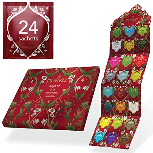Pukka Herbs | Herbal Tea Advent Calendar | Organic Tea Gift | Eco-Friendly | 24 Sachets
