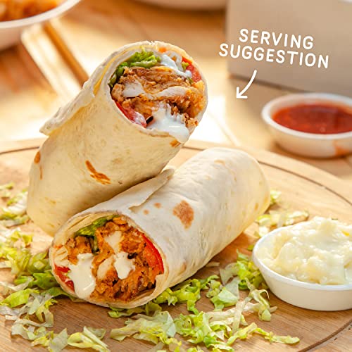 Fitbakes Low Carb Tortilla Wraps, 6x40g Full Size 1 Net Carb, Keto Pizza Base, Keto Bread, Low Calorie Bread Dough, Low Carb Wraps Keto Snacks Protein Bread