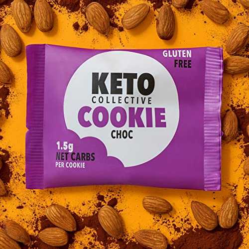 Keto Collective Keto Cookies I 1.5g Net Carbs I 30g x 12 I Keto Snacks I Low Sugar I Made with Real Butter I High Fibre I Low Carb Snacks, Gluten Free Cookies (Mixed)