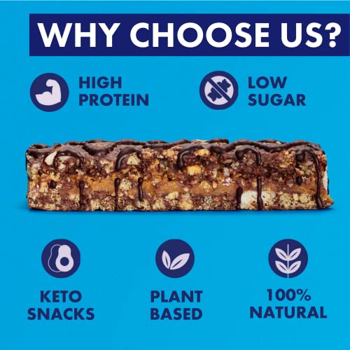 Adonis Mixed Box With 5 Flavours | High Protein & Nut Keto Bars (20 Bars) | Vegan/Keto-Friendly | Natural Keto Snacks | Sugar Free, Palm Oil Free | Low Sugar & Low Carb | Ideal for a Keto Diet