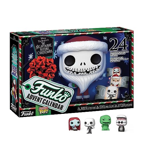 Funko Advent Calendar: the Nightmare Before Christmas - Jack Skellington - (the Nightmare Before Christmas) - 24 Days Of Surprise - Collectable Vinyl Mini Figures - Mystery Box - Gift Idea