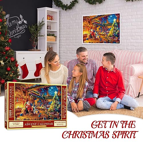 Advent Calendar 2023 Kids Jigsaw Puzzle Christmas Calendars for Women Men Gifts