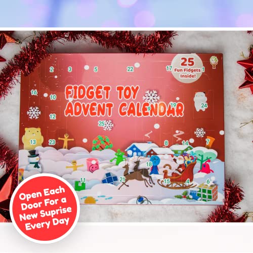 Fidget Toy Advent Calendar including 24 Days of Sensory and Fidget Toys in One Christmas Countdown Calendar Designed in the UK
