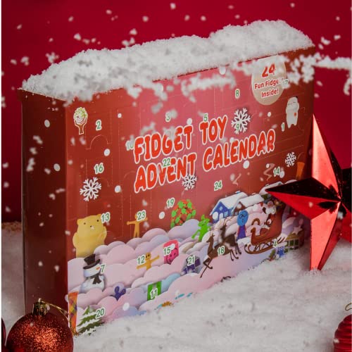 Fidget Toy Advent Calendar including 24 Days of Sensory and Fidget Toys in One Christmas Countdown Calendar Designed in the UK