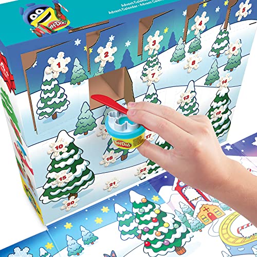 Play-Doh Advent Calendar Toy for Children 3 Years and Up with Over 24 Surprises, Playmats and 24 Pots