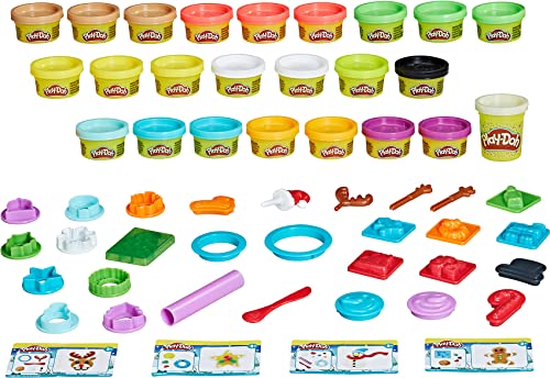 Play-Doh Advent Calendar Toy for Children 3 Years and Up with Over 24 Surprises, Playmats and 24 Pots