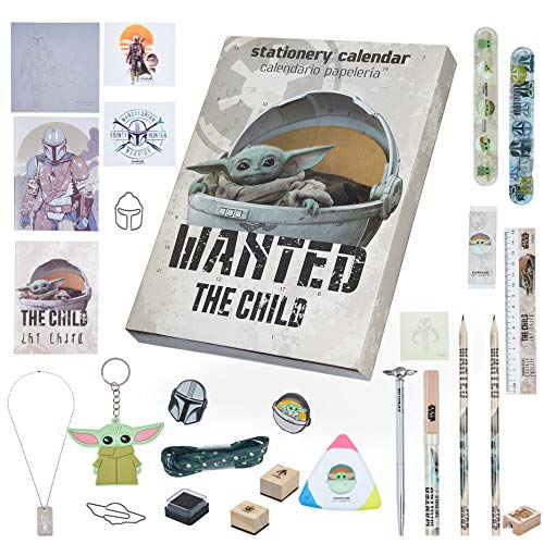 The Mandalorian Advent Calendar 2023, Baby Yoda Stationery Countdown Calendar, Star Wars Gifts for Boys