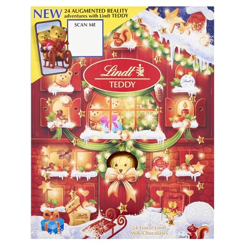 Lindt Teddy Milk Chocolate Christmas Advent Calendar, 250g
