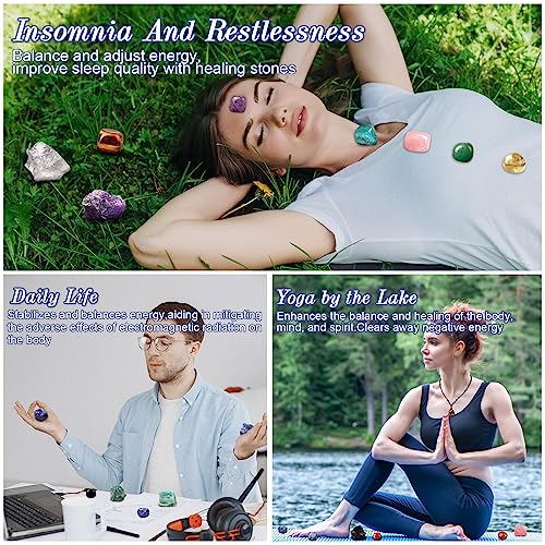 Advent Calendar 2023 Crystals and Gemstones - Christmas Countdown with 24 Beginners Chakra Stones & Identification Sheet - Perfect for Learning, Collecting, and Decor - Gifts for Kids Women