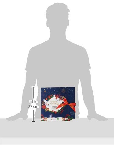 English Tea Shop Book Style Christmas Night Advent Calendar | 25 Pyramid Tea Bags | 50g