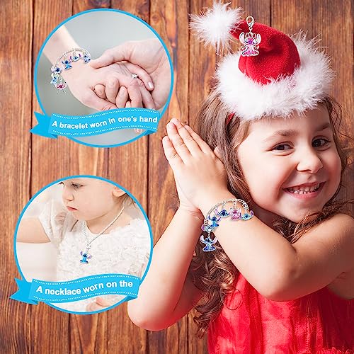 2023 Christmas Advent Calendar Christmas 24 Days Countdown Calendar with Bracelet, Necklace, Ring and Unique Cute Cartoon Charm Christmas Holiday Ornament Gift
