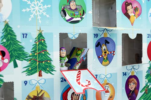 Disney Advent Calendar - Official Christmas Board Game, 16 x Disney 3D Characters Included, Great Gift For Kids, Ages 4+