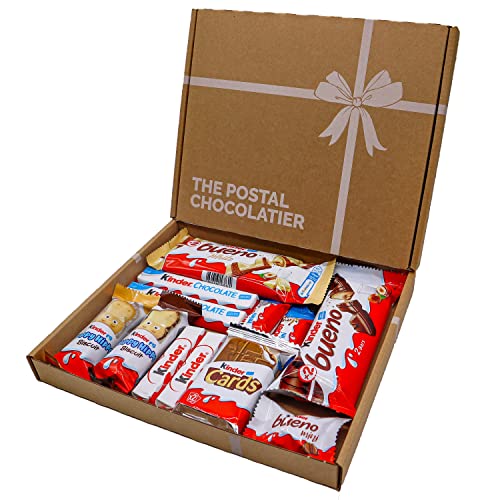 Kinder Bueno Hamper Box with White Chocolate and Kinder Card, Perfect Large Variety Premium Selection Box for Last Minute Gifts and Birthdays for Both Him and Her… (Medium Gift Box)