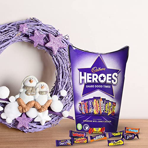 Cadbury Heroes Chocolates 185g (Pack of 2) - Cadbury Chocolate Gifts Box Selection - Anniversary Birthday Easter Chocolate Gifts for Kids and Adult (Cadbury Heroes 189g × 2)