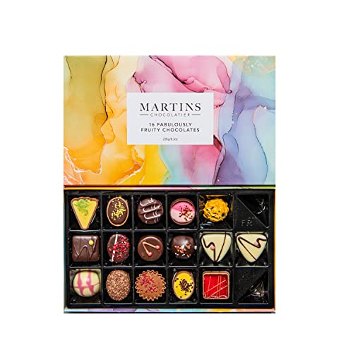 Martin’s Chocolatier Fabulously Fruity Collection | Luxury Handmade Chocolate Box | 16 Belgian Chocolates, 15 Assorted Flavours | Ideal Present for Birthdays & Anniversary (249g)…