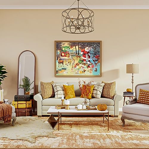 2023 Christmas Calendar Jigsaw Puzzles 1008 Pieces, Colourful Skill Games for the Whole Family, Adult Jigsaw Advent Calendar for 8-14 Years