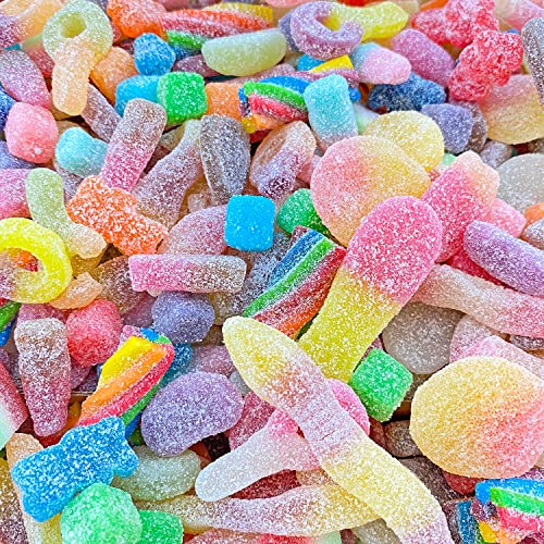 Pick 'n Mix Sweets Gift Box - 850g Large Mixed Fizzy Sweets Pick and Mix Selection Retro Hamper Gift Box Pouch - Easter, Mother's Day, Birthday