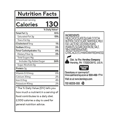 Broadway Candy Sweets Jar 500g - Reese's Mini Cups - Individually Wrapped American Sweets - Milk Chocolate-Enrobed Peanut Butter Mini Cups - Approximately 50 Pieces