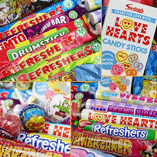 Retro Sweets Gift Box Hamper Selection Box from The Bundle Hut: Packed with 43 Different Old School 90's Retro British Sweets, Gift for Christmas, Birthdays, 1.2kg