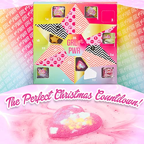 Barbie Advent Calendar, Bath Bombs Advent Calendar 2023 for Christmas, 25 Bath Bombs for Kids Girls, Xmas Gifts for Kids