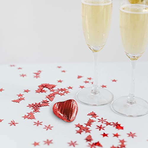 Chocolate heart, Red chocolate hearts, Individually wrapped chocolates ideal for Valentines Day, Mothers Day,Fathers Day Celebration,Bulk 500g approximately 80 Hearts.