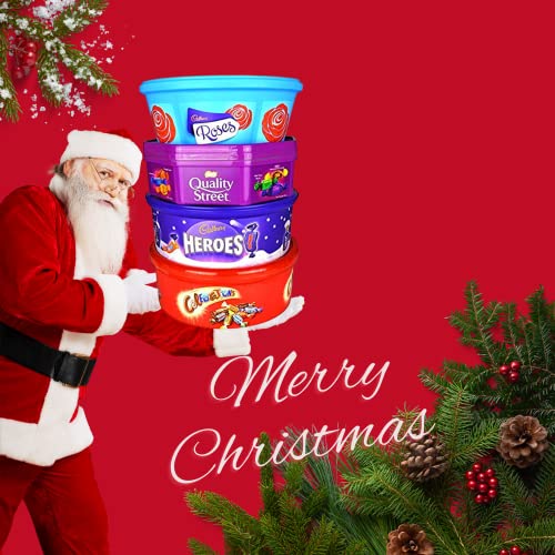 Christmas Chocolate Tubs of Roses, Heroes, Quality Street or Celebrations Chocolates (Quality Street Tub)