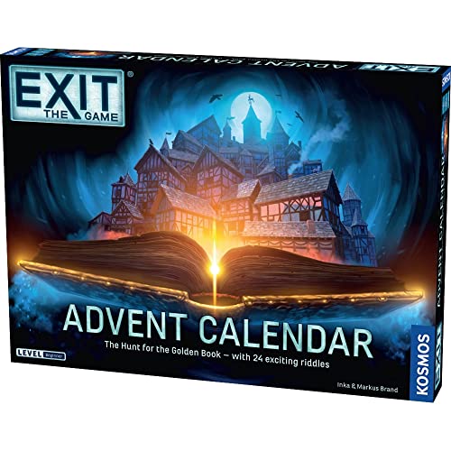 Thames & Kosmos |681951 | EXIT: Advent Calendar - The Hunt For The Golden Book |24 Riddles to Solve | 3D Rooms to Explore | Ages 10+