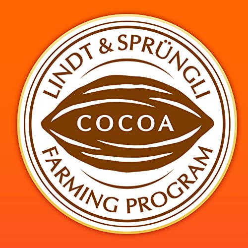 Lindt Lindor Milk Orange Chocolate Truffles Box Chocolate Balls with a Smooth Melting Filling, 16 Balls, 200g