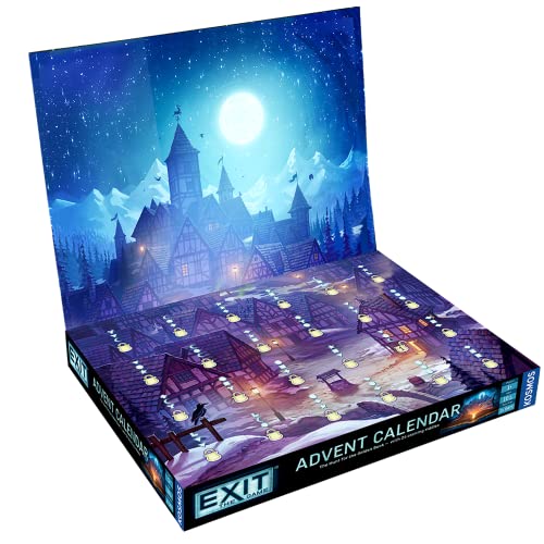 Thames & Kosmos |681951 | EXIT: Advent Calendar - The Hunt For The Golden Book |24 Riddles to Solve | 3D Rooms to Explore | Ages 10+
