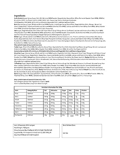 Chocolate Lovers Gift Hamper Chocolate Selection Box for All Favorite Chocolate Bars