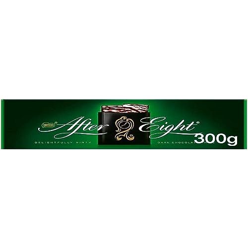 After Eight Dark Mint Chocolate Box 300g | Thin Squares Of Mint Fondant Wrapped In Dark Chocolate | Christmas Chocolate Gift |Festive Chocolate Box |After Dinner Mints