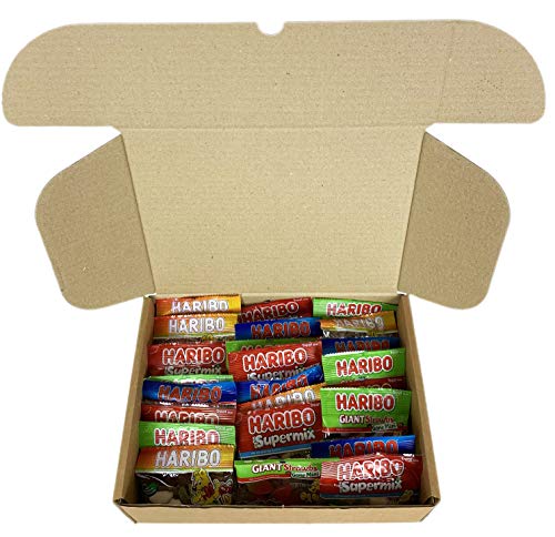 The Ultimate Haribo 60 Mini Bags Sweets Hamper - Starmix, Supermix, Strawbs & Tangfastics - Hamper Exclusive to Burmont's