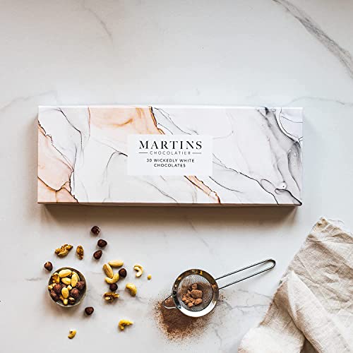 Martin’s Chocolatier Signature Collection | Luxury Handmade Chocolate Box | 30 Belgian Chocolates, 15 Assorted Flavours | Ideal Present for Special Occasions (Wickedly White)