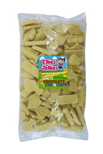 Ellies Jellies® White Chocolate Fish & Chips 1kg Bag