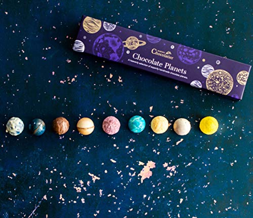 Martin’s Chocolatier Chocolate Planets | Luxury Handmade Chocolate Gift Box | 9 Belgian Truffles | Assorted Flavours | Ideal Present for Science Lovers | Pack of 1 (107g)