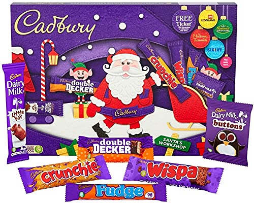 Cadbury Christmas Chocolate Selection Medium Box 145 g (Pack of 8)