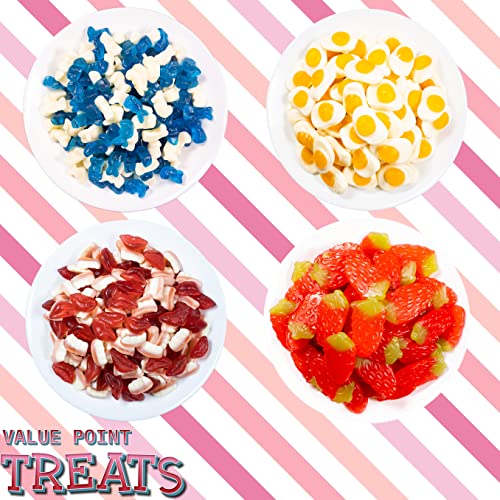 NEW! TREATS Pick and Mix Sweets Gift Box | Birthday Hampers for Women | Retro Party Sweets Selection | Get Well Soon Gifts | Resealable Bag of Bulk Sweets Fresh & Tasty Gummies-1KG