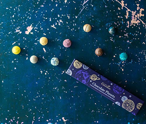 Martin’s Chocolatier Chocolate Planets | Luxury Handmade Chocolate Gift Box | 9 Belgian Truffles | Assorted Flavours | Ideal Present for Science Lovers | Pack of 1 (107g)