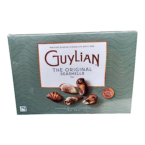 Guylian Original Seashells 33 Chocolates with Hazelnut Praliné Filling 375g