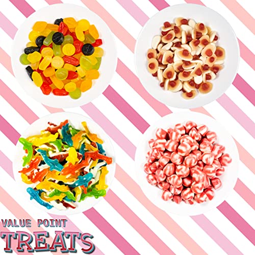 NEW! TREATS Pick and Mix Sweets Gift Box | Birthday Hampers for Women | Retro Party Sweets Selection | Get Well Soon Gifts | Resealable Bag of Bulk Sweets Fresh & Tasty Gummies-1KG