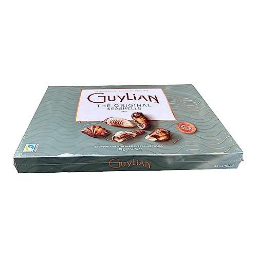 Guylian Original Seashells 33 Chocolates with Hazelnut Praliné Filling 375g