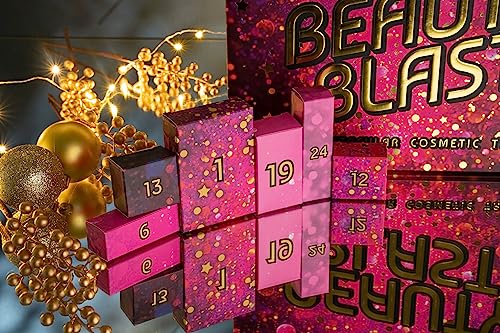 W7 Beauty Blast Advent Calendar 2023-24 Individually Boxed, Makeup & Cosmetic Surprises For Christmas - Cruelty Free, Holiday Gifting For Teenagers, Daughters and Girls