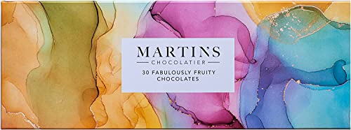 Martin’s Chocolatier Fabulously Fruity Collection | Luxury Handmade Chocolate Box | 30 Belgian Chocolates, 15 Assorted Flavours | Ideal Present for Birthdays & Anniversary (360g)