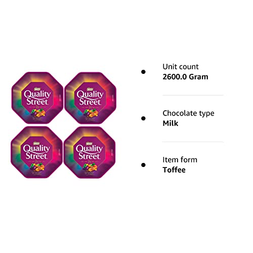 4 x Quality Street Chocolates and Toffees Tub 650 g